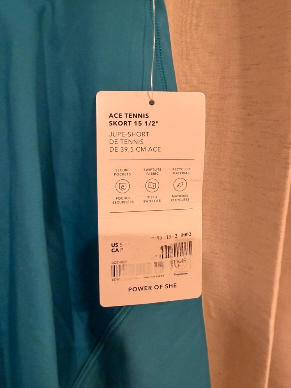 Athleta Teal Tennis Skirt NWT - Picture 6 of 6